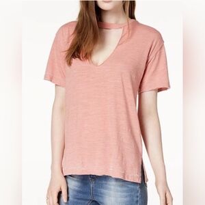 Lucky Brand Choker Burnout Tee